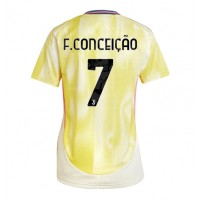 Fotballdrakt Dame Juventus Francisco Conceicao #7 Bortedrakt 2024-25 Kortermet